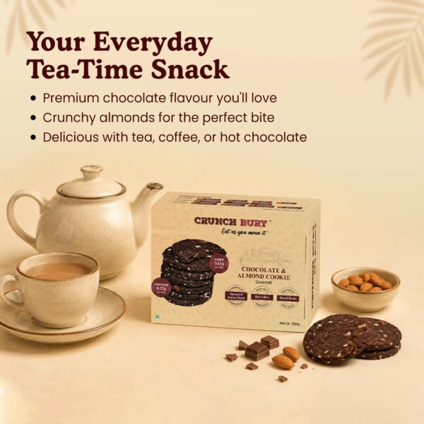 Chocolate and Almond Cookies - 250gm