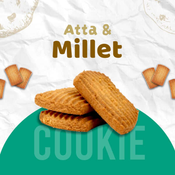 Cardamom Twist - Wholesome Atta & Millet Cookies |High Protein, Diet Snack