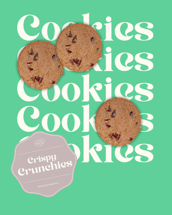 Crispy Crunchies - Chickpea & Cranberry Cookies | Nutritious and tasty cookies