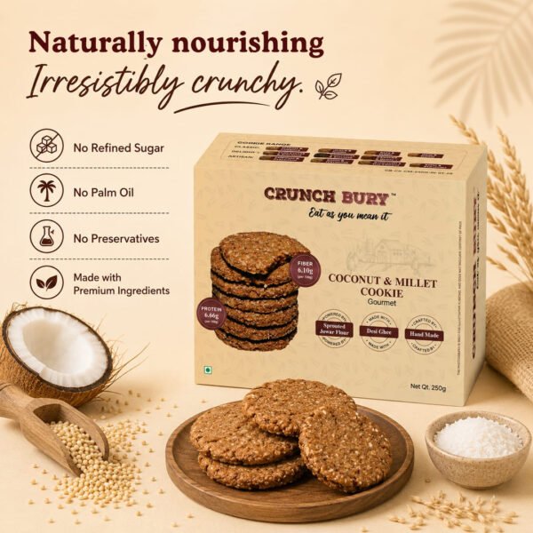 Coconut and Millet Cookies – 250gm