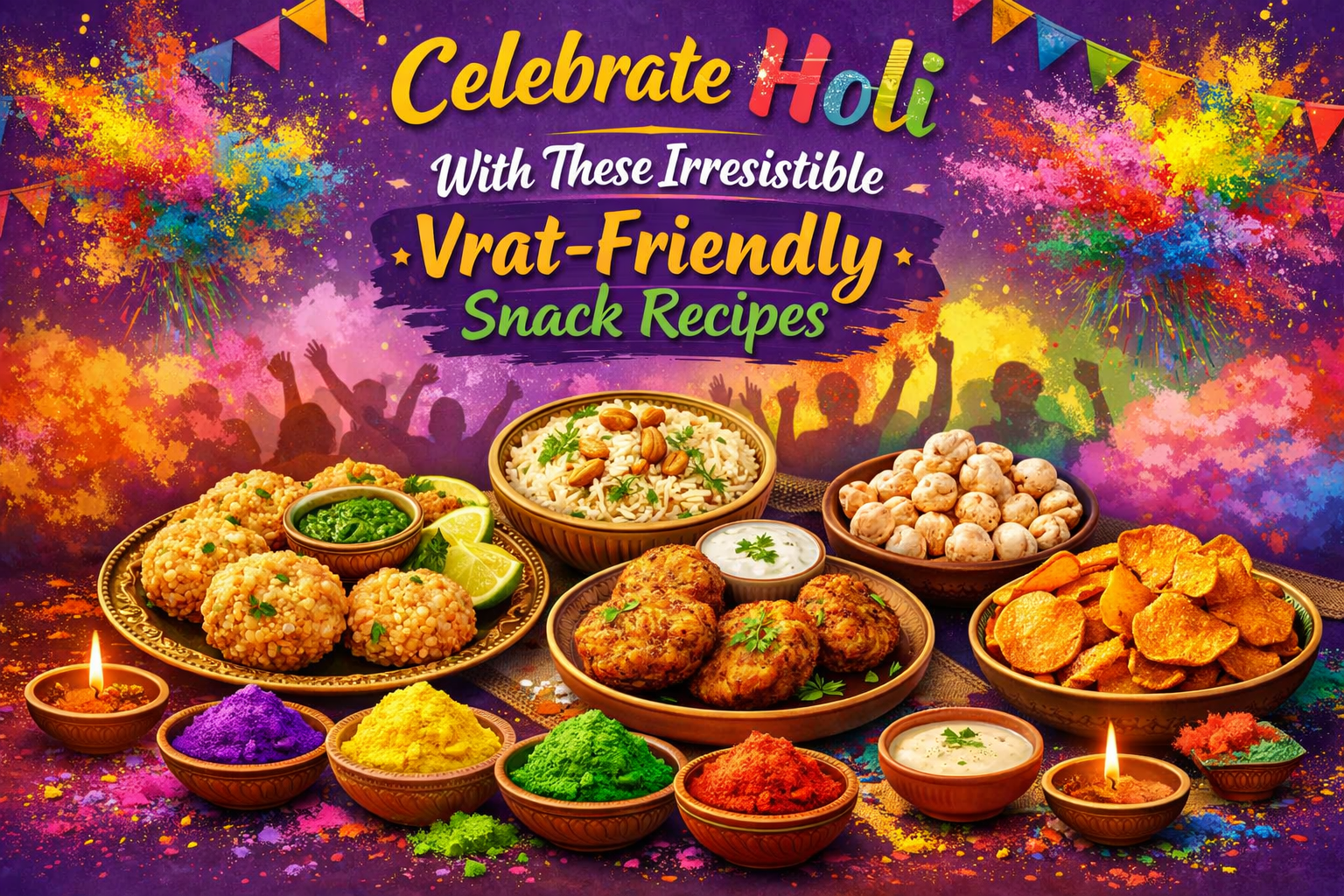 Vrat-friendly snacks for Holi celebration