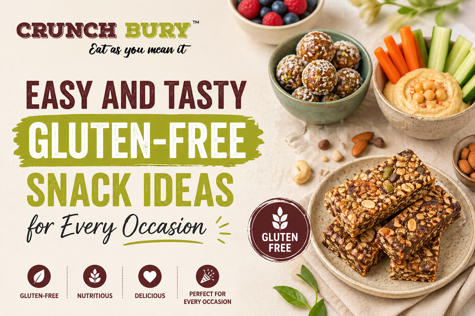 Easy and Tasty Gluten-Free Snack Ideas for Every Occasion - Blog Featured Image