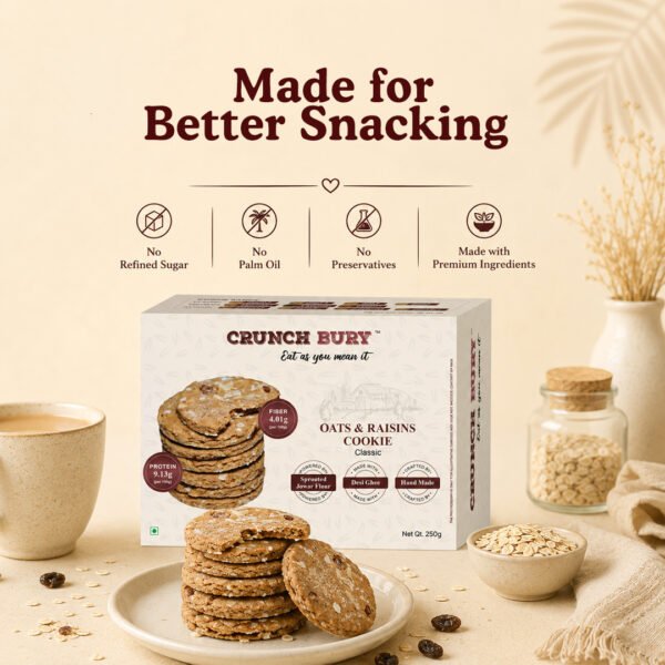 Oats and Raisin Cookies – 250gm