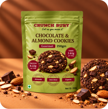 Chocolate and Almond Cookies - 250gm
